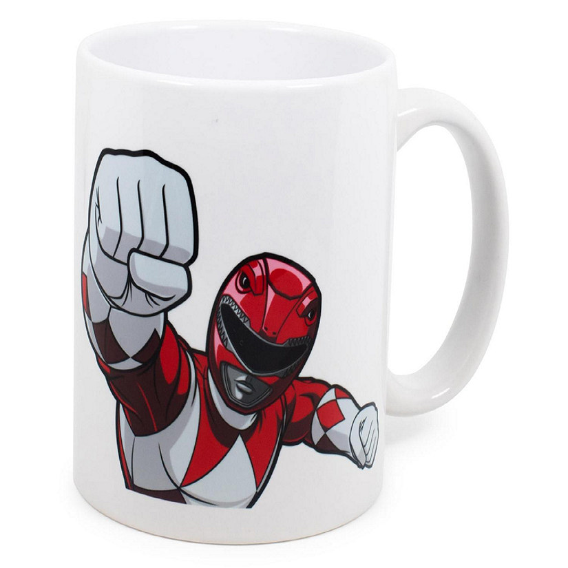 Power Rangers Red Ranger Ceramic Mug Exclusive  Holds 11 Ounces Image