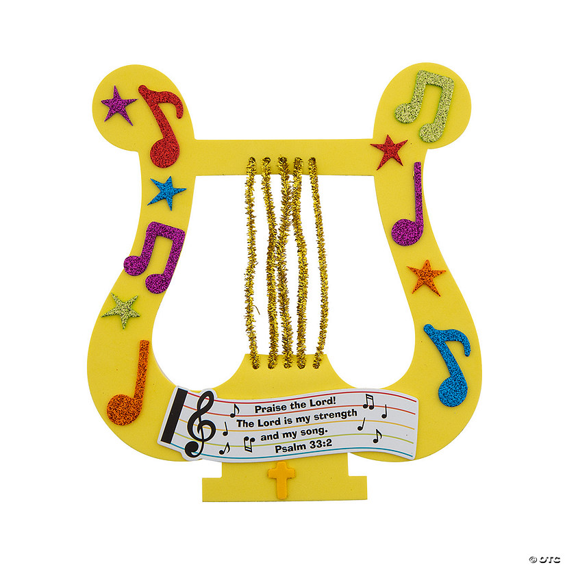 Praise the Lord Harp Craft Kit - Makes 12 Image