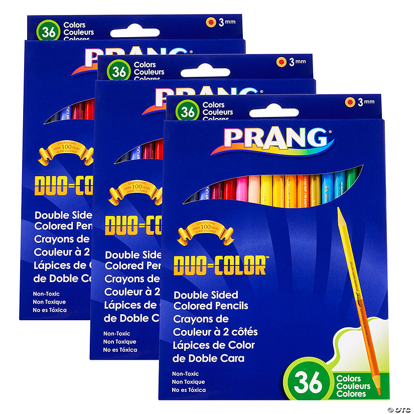 Prang Duo Colored Pencils, 36 Color Set, 3 Sets Image