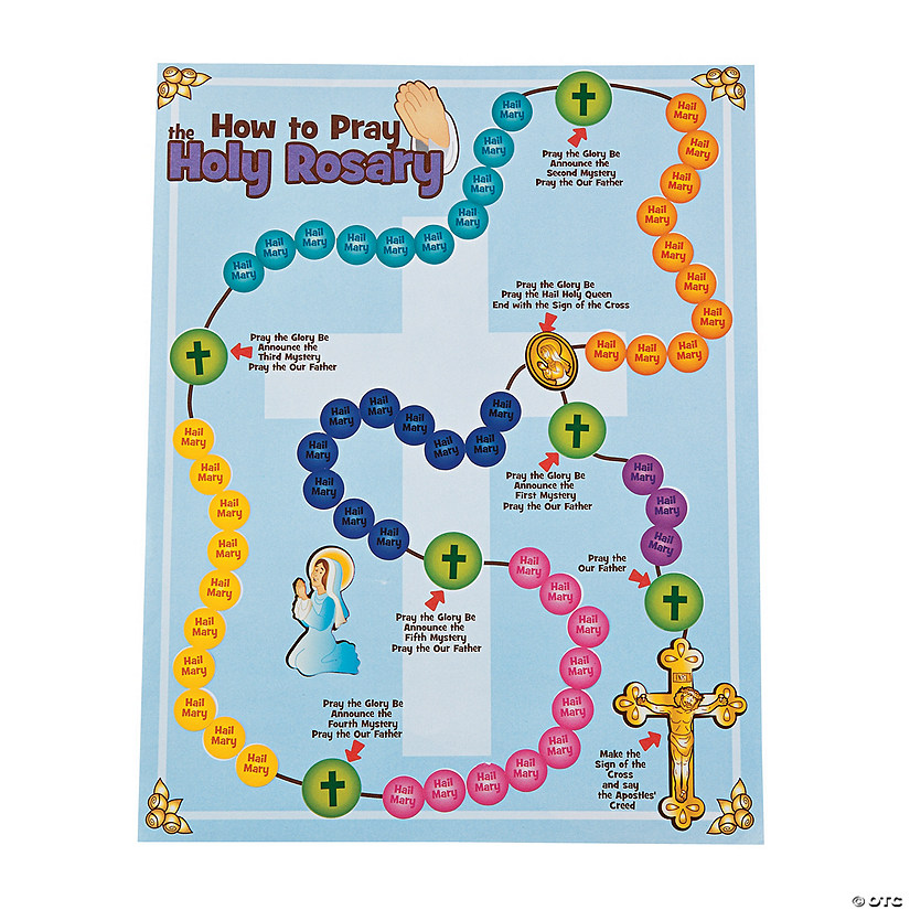 Pray the Rosary Sticker Scenes - 12 Pc. Image