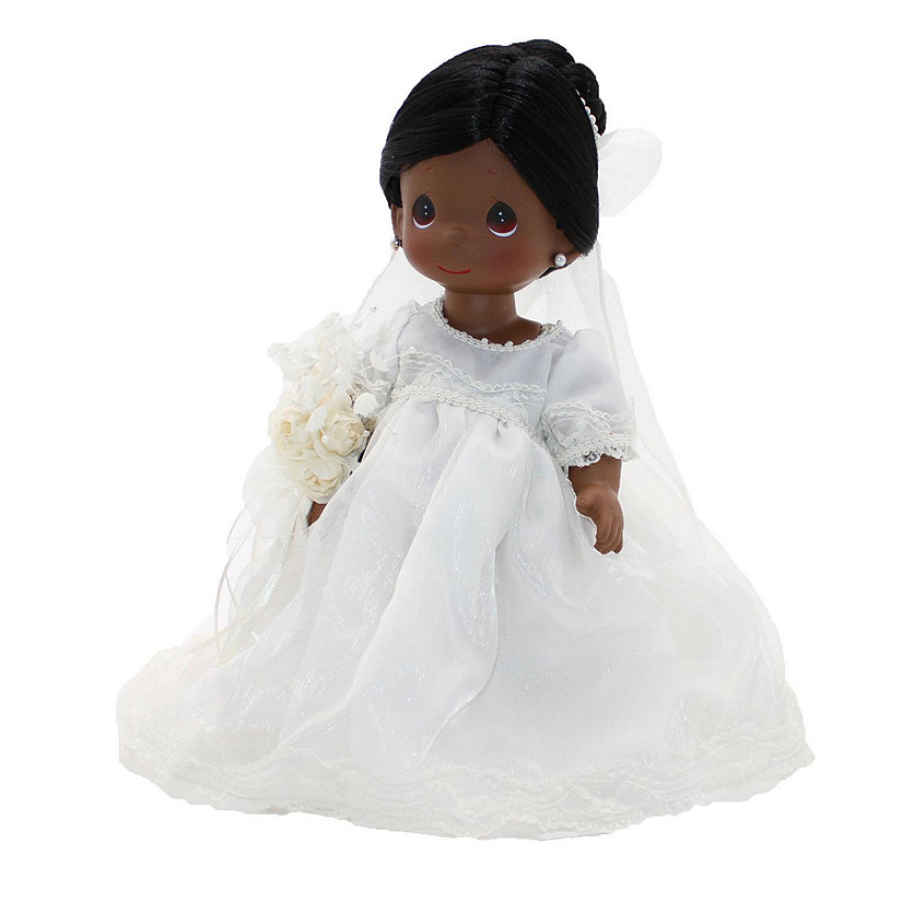 Precious Moments Doll, Enchanted Dreams Bride, Black Hair, 12 inch Doll Image