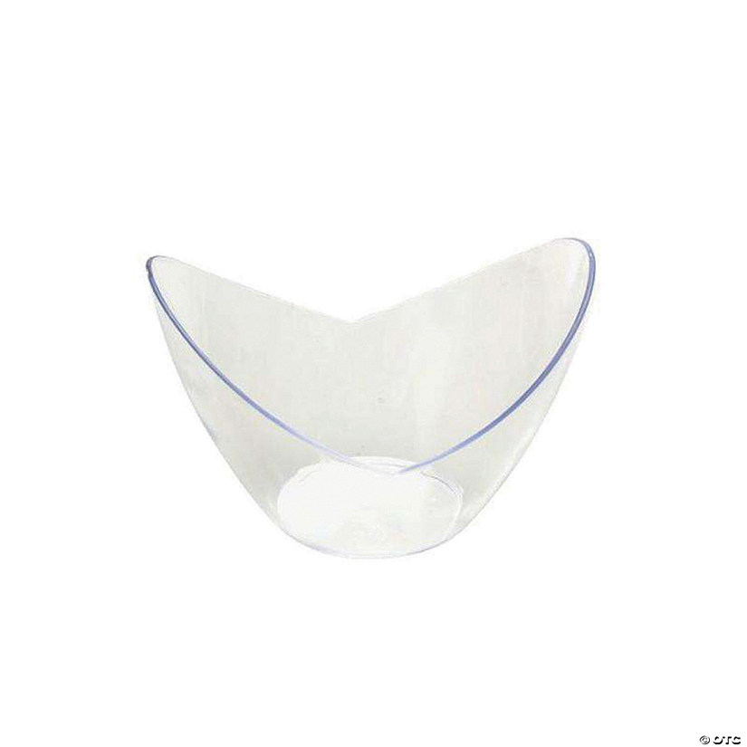 Premium 2 oz. Clear Small Disposable Plastic Concave Cups (288 Cups) Image