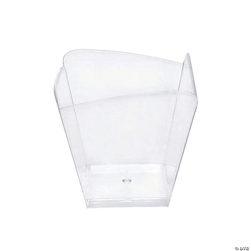Premium Clear Small Square Disposable Plastic Cups (288 Cups) Image