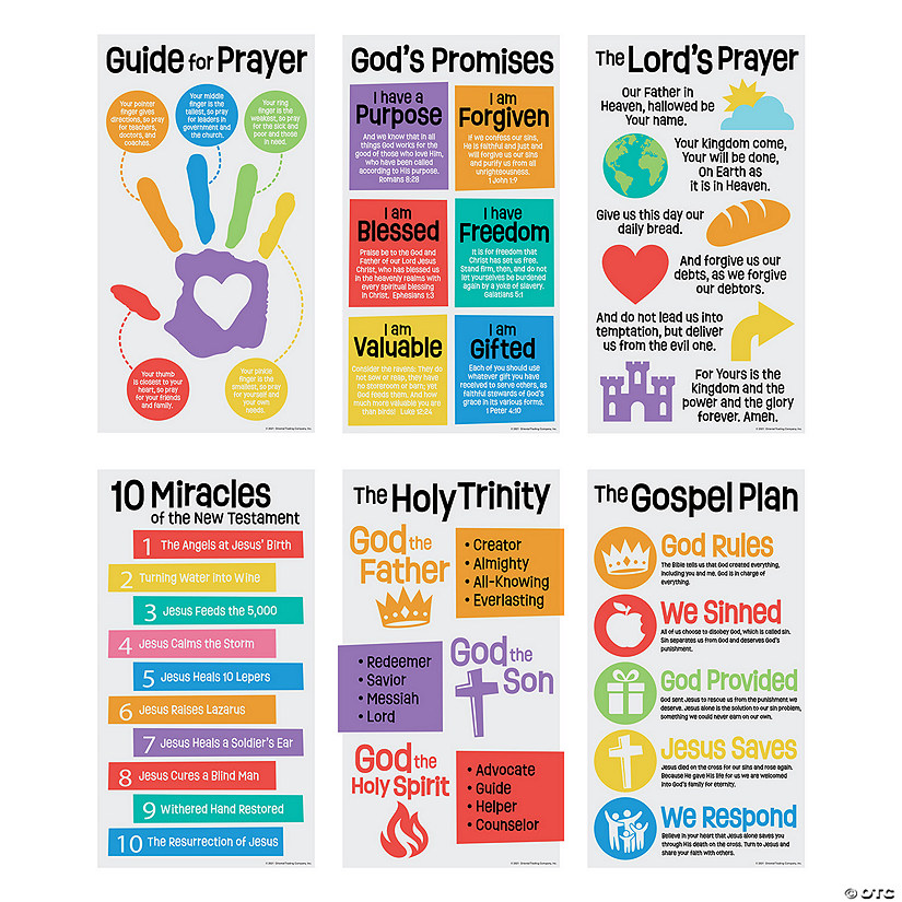 Preschool Faith Poster Set - 6 Pc. Image