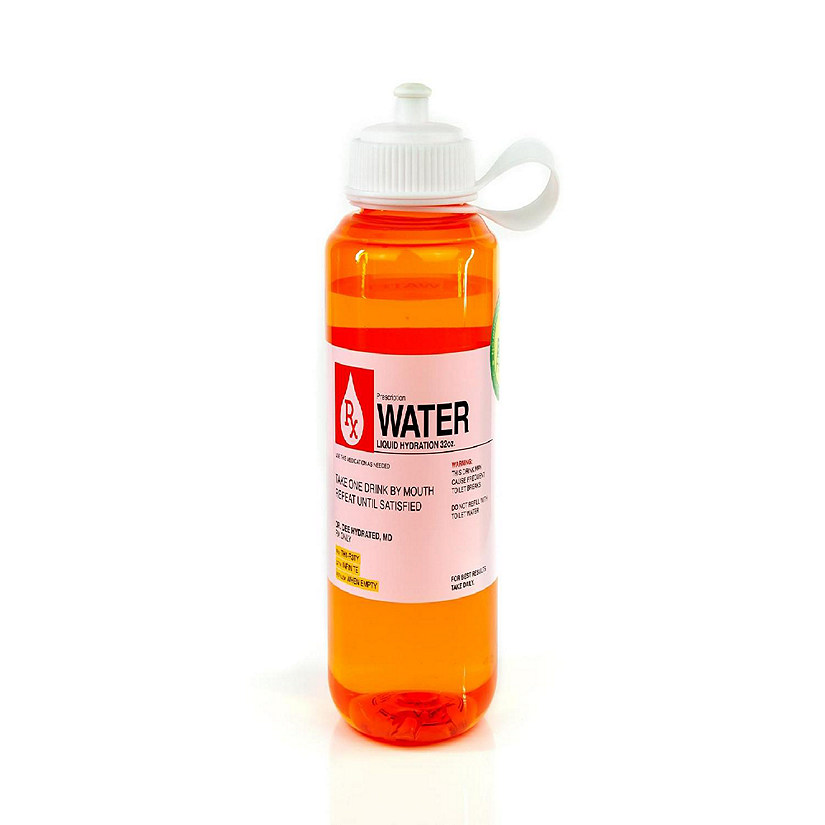 Prescription Water 32 Oz Plastic Water Bottle With Lid Image