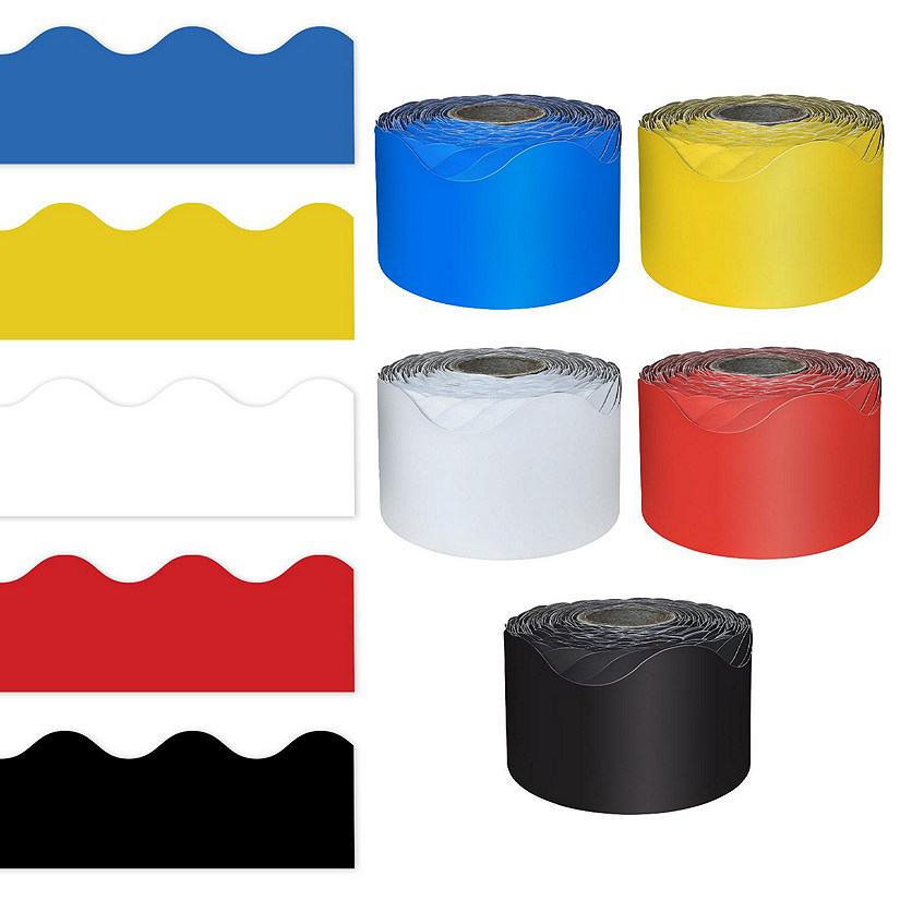 Primary Color Rolled Borders 5 pack Image