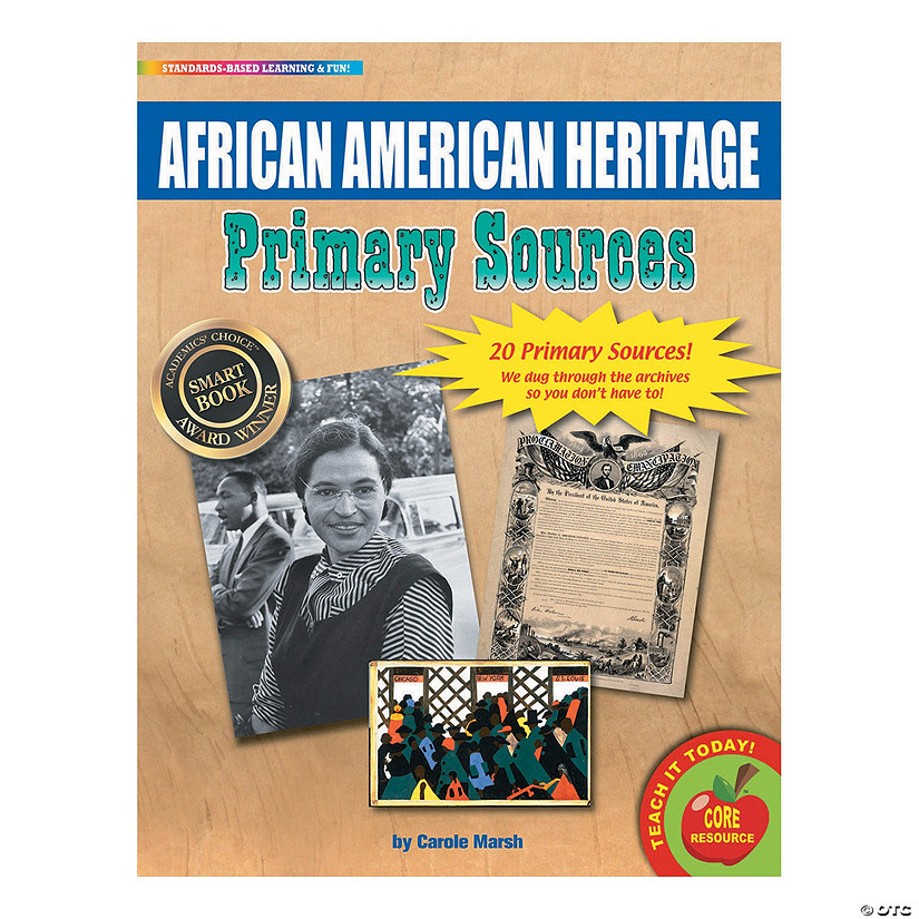Primary Sources Documents: African American Heritage - 20 Pc. Image