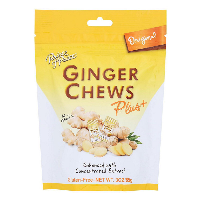 Prince Of Peace - Ginger Chews Plus Orignial - Case of 6-3 OZ Image