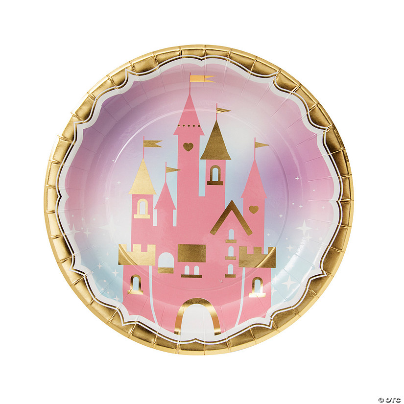Princess Castle Dinner Plates - 8 Pc. Image