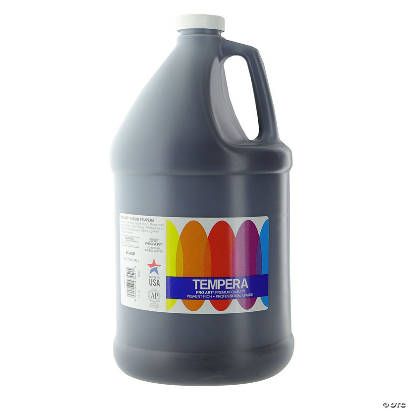 Pro Art Tempera Liquid Paint Gallon Black Image