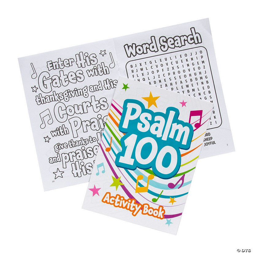 Psalm 100 Coloring Activity Books 12 Pc. Image