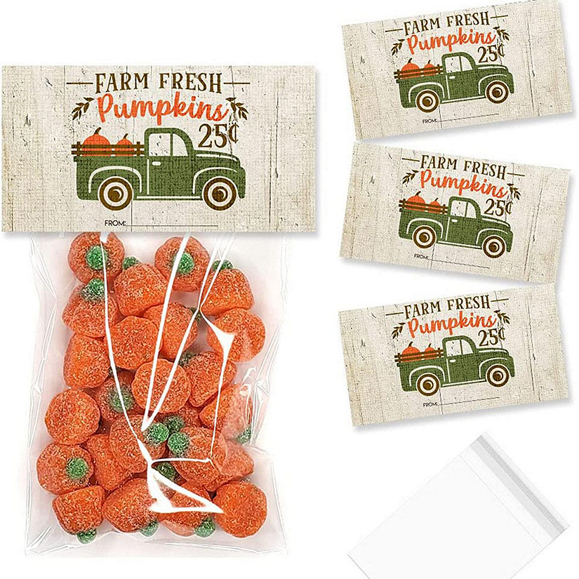 Pumpkin Truck Bag Toppers 40pc. by AmandaCreation Image