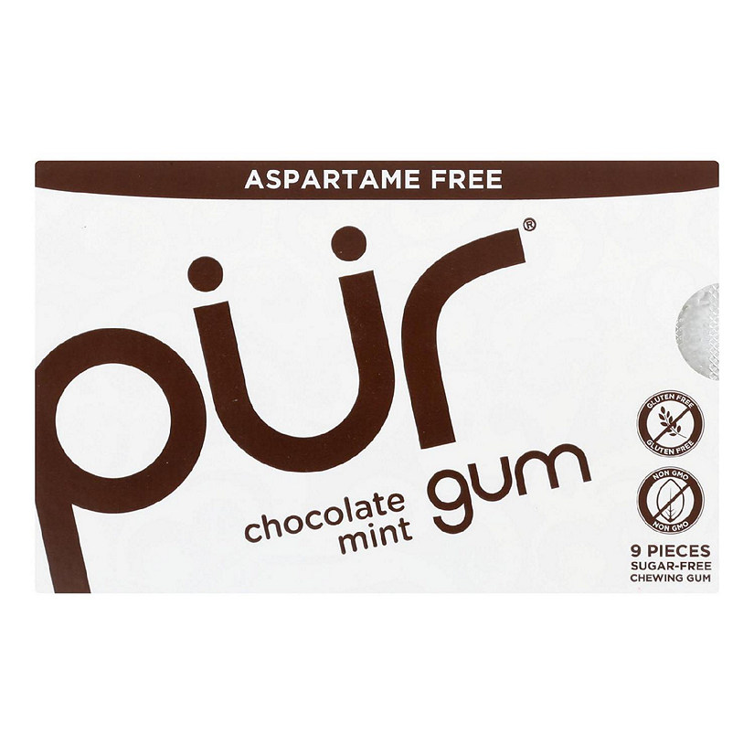 Pur Gum Gum - Chocolate Mint - Case of 12 - 9 count Image
