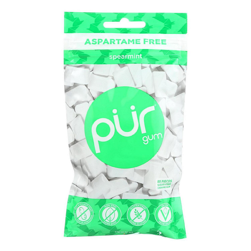 Pur Spearmint Gum  - Case of 12 - 2.72 OZ Image