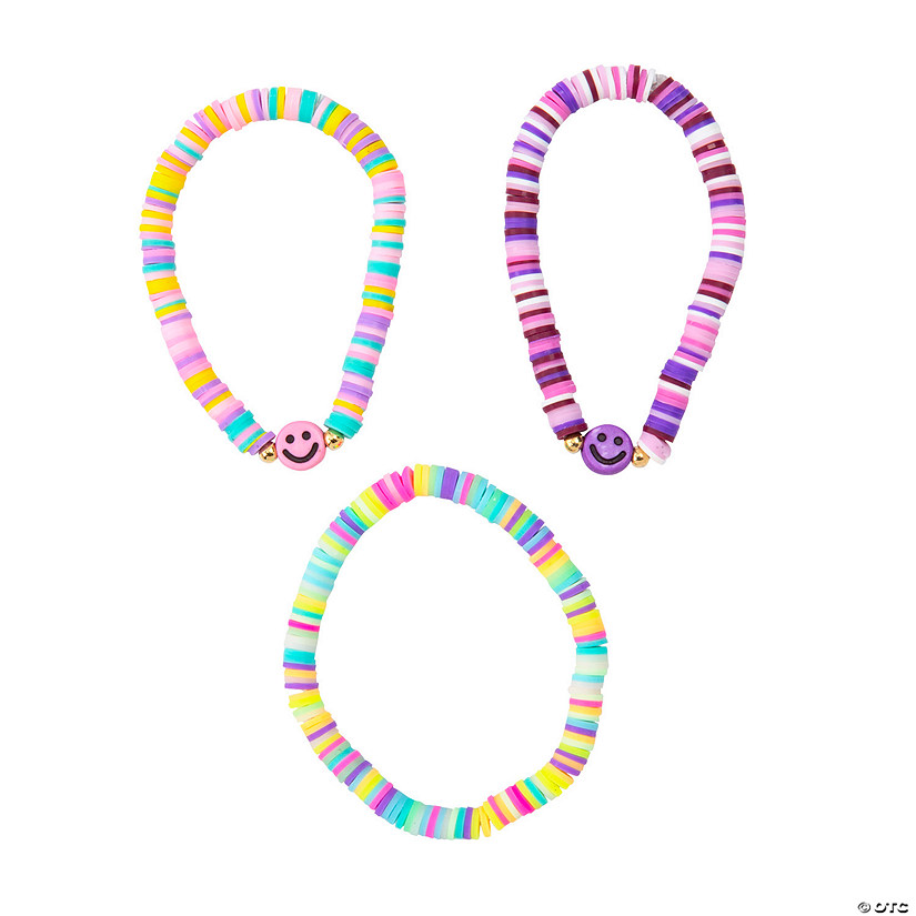 Purple Disc Bead Friendship Bracelets - 12 Pc. Image