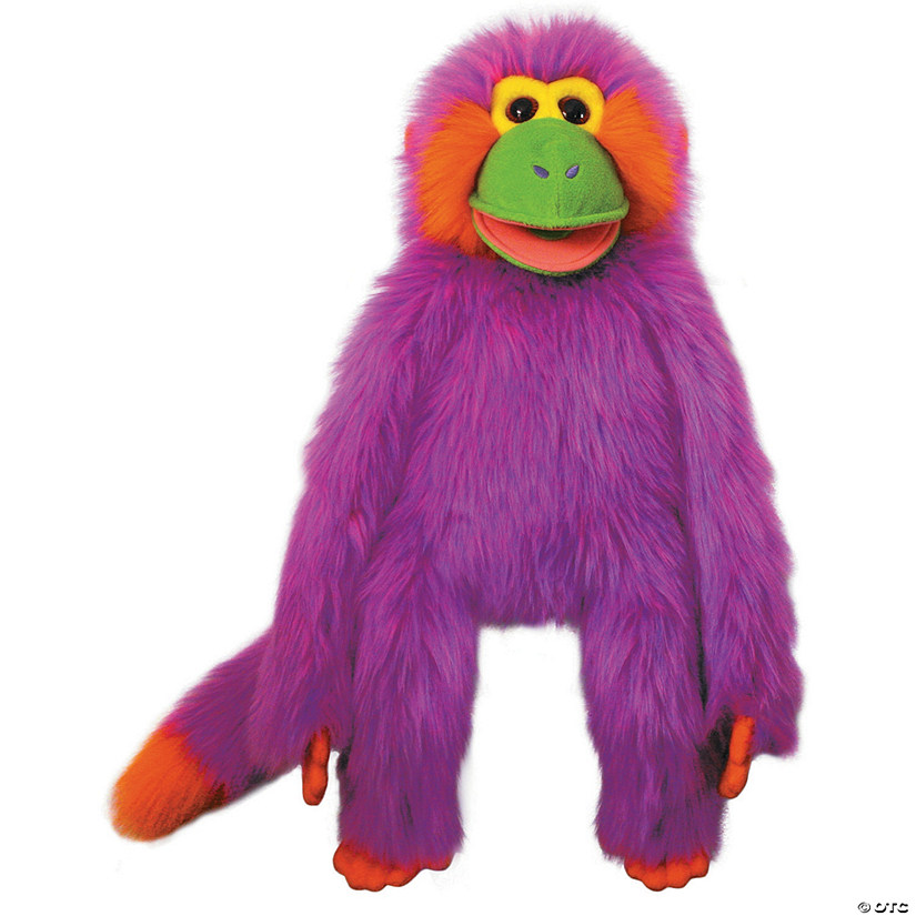 Purple Funky Monkey Plush Puppet Image