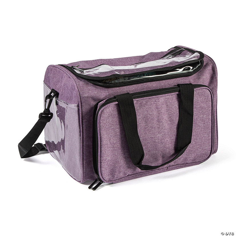 Purple Yarn Storage Bag with Accessories Image