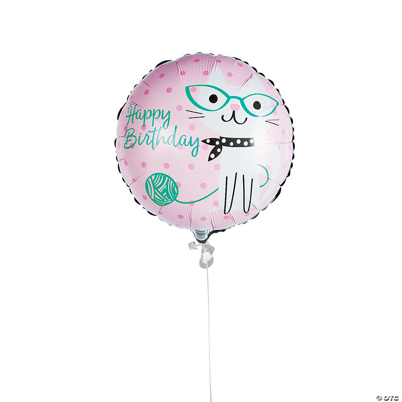Purr-Fect Party 18" Mylar Balloon Image