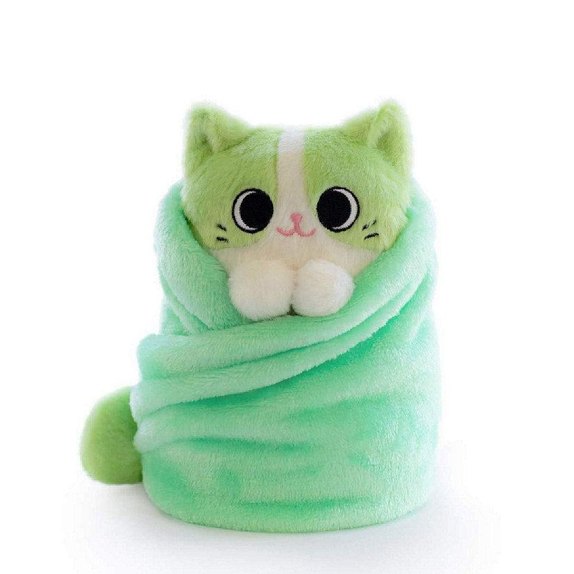 Purritos 7 Inch Cat In Blanket Plush Series 2 - Matcha Image