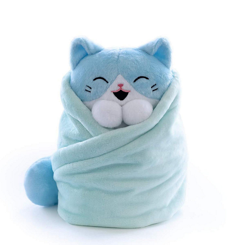 Purritos XL 12 Inch Cat In Blanket Plush - Tuna Image