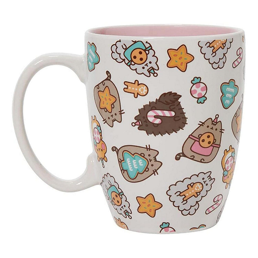 Pusheen Christmas Cookie & Friends 12 Ounce Stoneware Mug Image