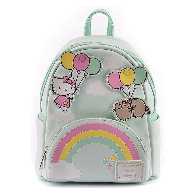 Pusheen X Hello Kitty Balloons & Rainbows Mini Backpack Image