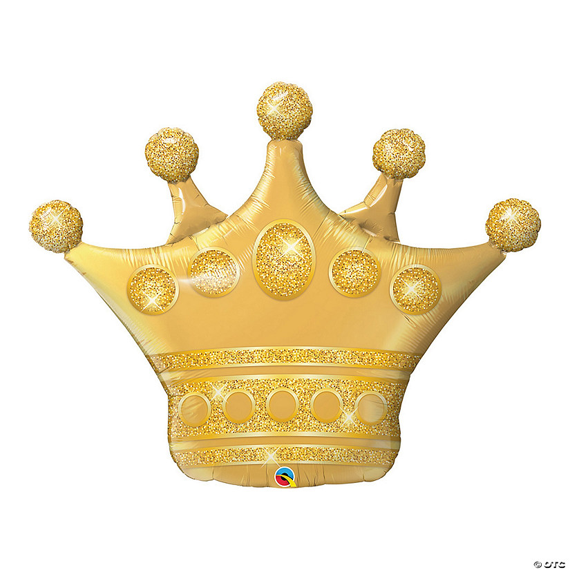 Qualatex Gold Crown 41" Mylar Balloon Image