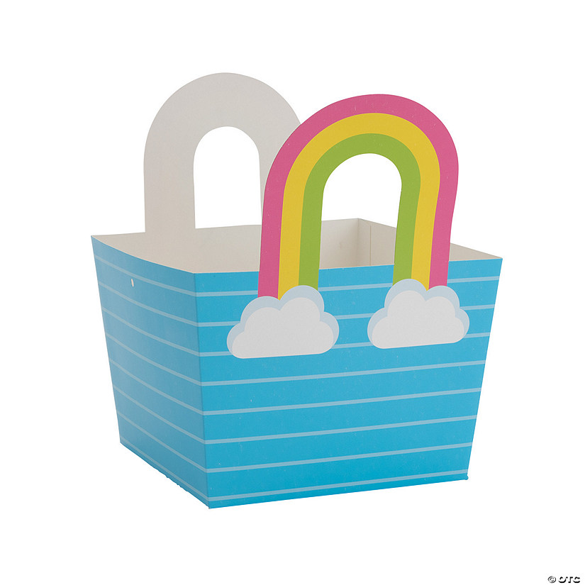 Rainbow Easter Baskets - 12 Pc. Image