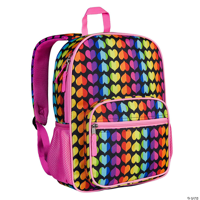 Rainbow Hearts Recycled Eco Backpack Image