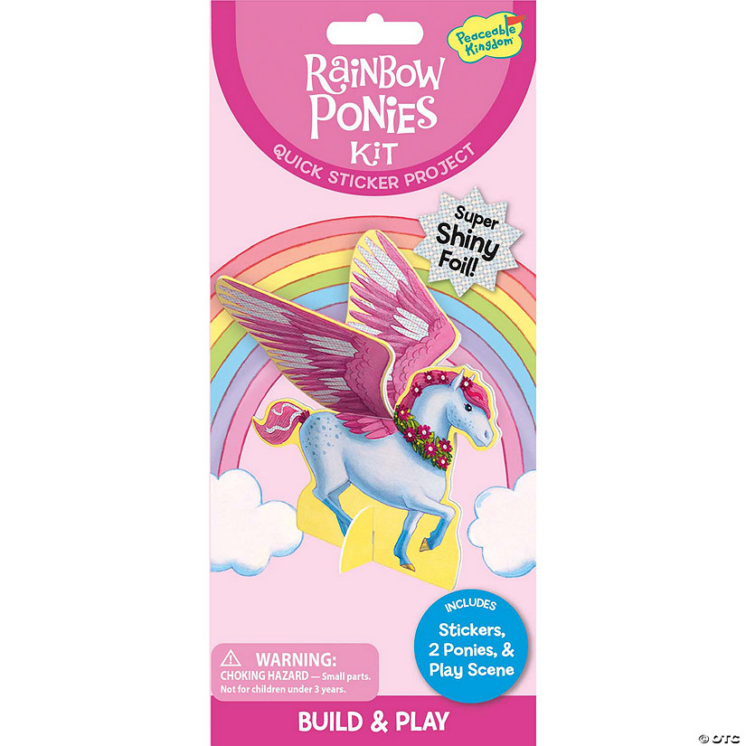 Rainbow Ponies Quick Sticker Kit Image