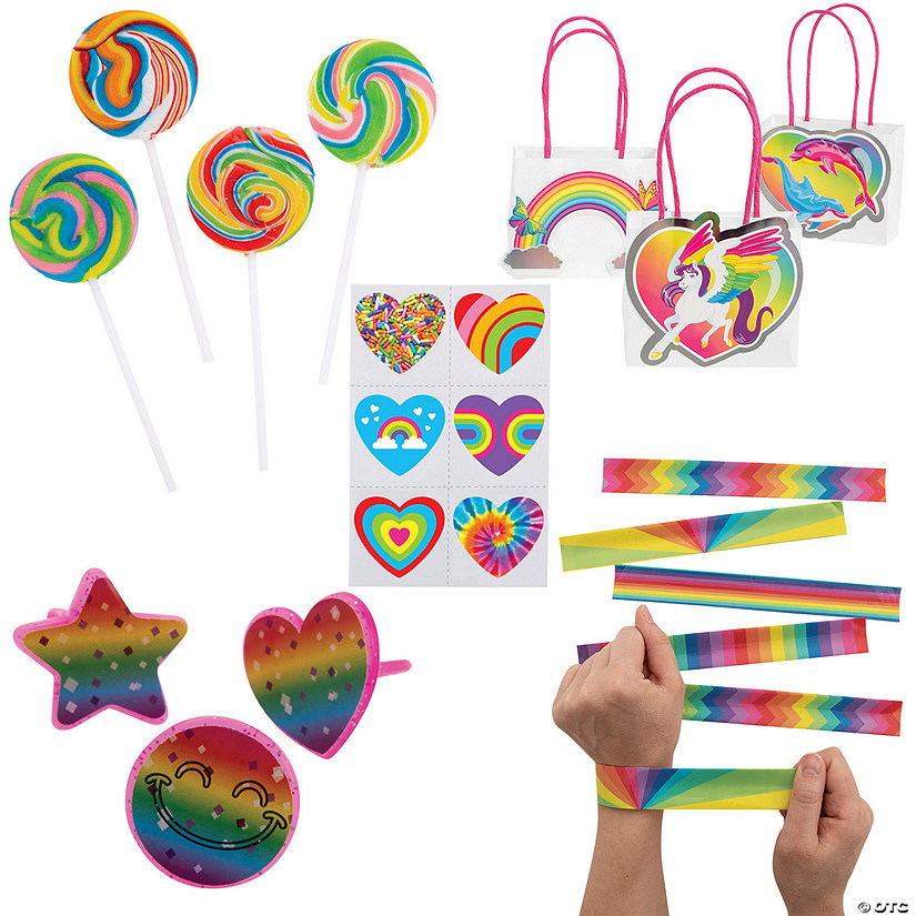 Rainbow Sparkle Party Favor Kit for 12 Image