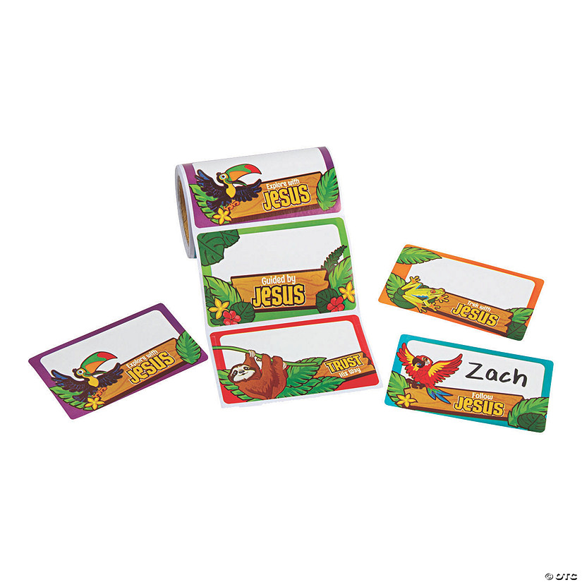 Rainforest VBS Name Tags/Labels Image