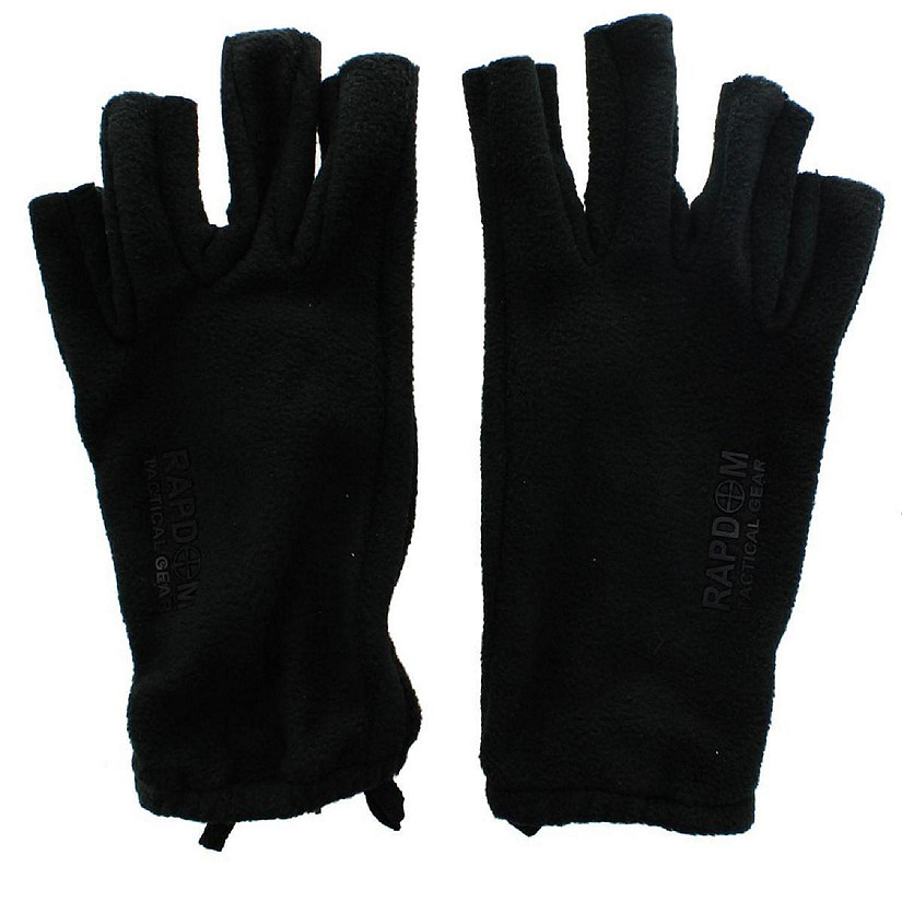 Rapdom Tactical Polar Fleece Half Finger Gloves, Size L Image