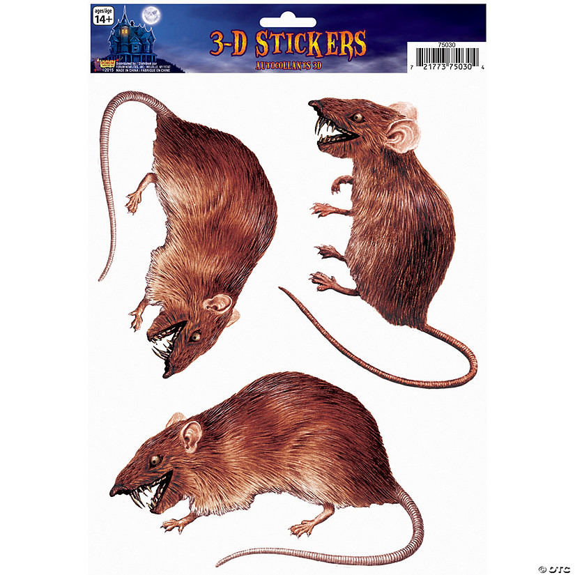Rat Window Cling Image