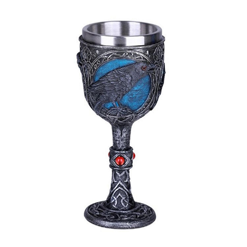 Raven Goblet Chalice Wine Cup New Image