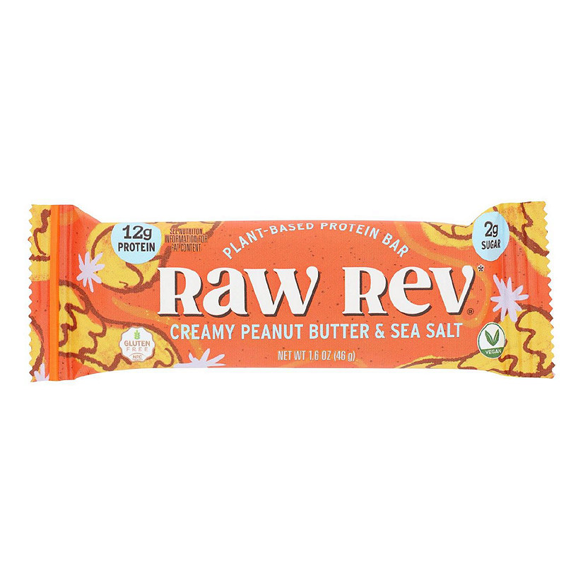 Raw Revolution Glo Bar - Creamy Peanut Butter and Sea Salt - 1.6 oz - Case of 12 Image