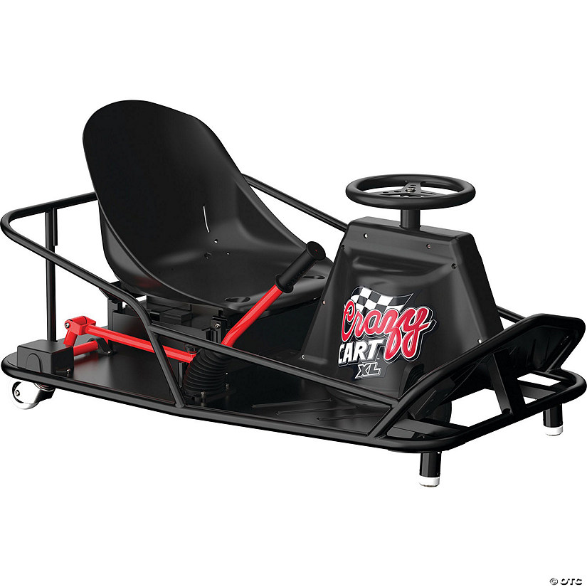 Razor Crazy Cart XL - 36V Electric Drifting Go Kart - Variable Speed, Up to 14 mph, Drift Bar for Controlled Drifts, Adult-Size Fun Image
