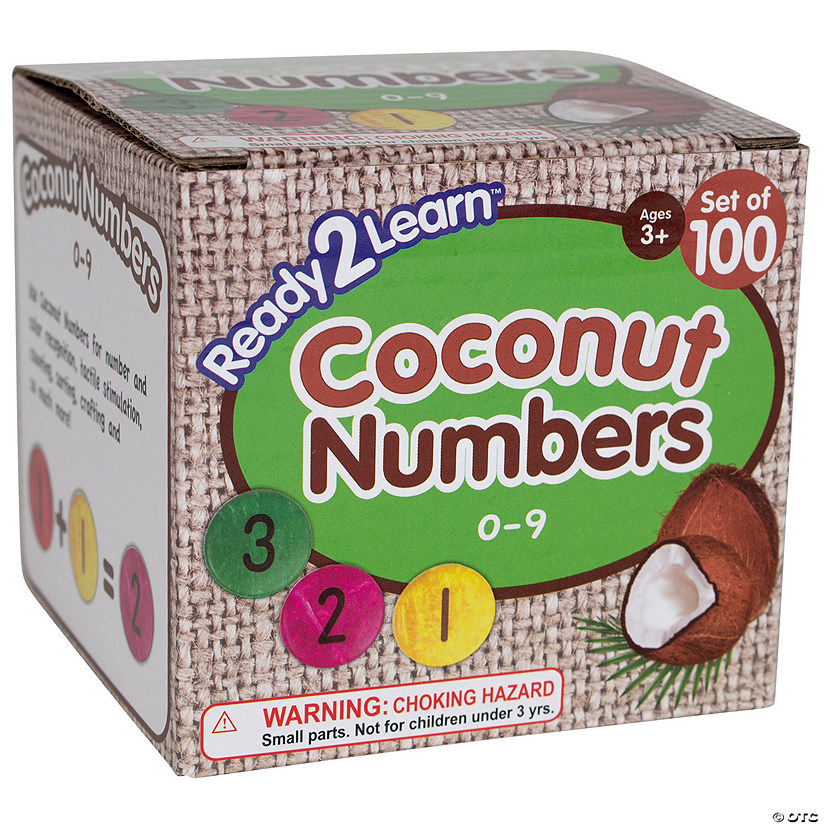 READY 2 LEARN Coconut Numbers - Small - 0-9 - Set of 100 Image
