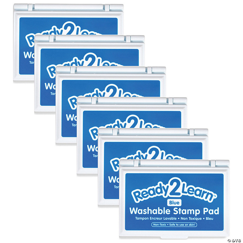Ready 2 Learn Washable Stamp Pad - Blue - Pack of 6 Image