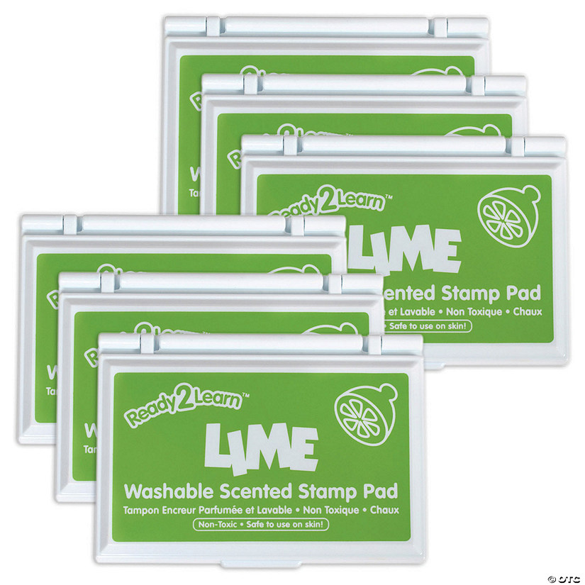 Ready 2 Learn Washable Stamp Pad - Lime Scent, Green - Pack of 6 Image