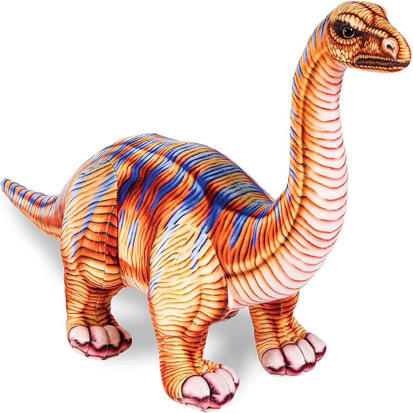 Real Planet Apatosaurus Brown 31 Inch Realistic Soft Plush Image