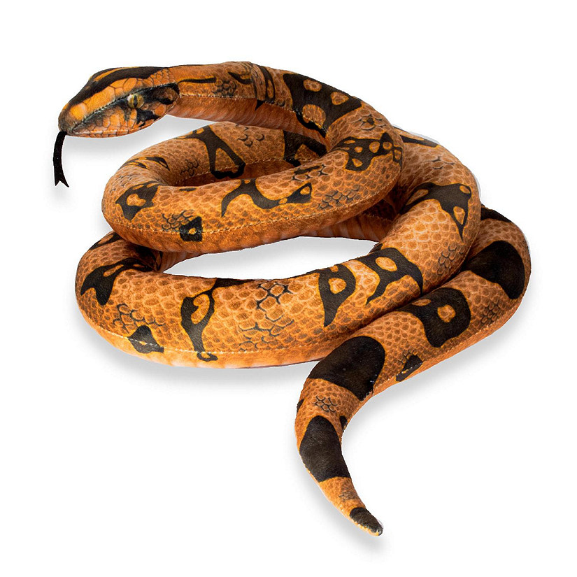Real Planet Python Brown 78.7 Inch Realistic Soft Plush Image