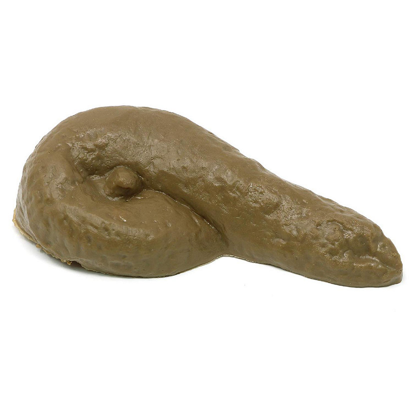 Realistic Fake Poop - for Gags and Pranks - Novelty Joke Plastic Toy for Halloween or April Fools Looks Real - 4.5" Long Image