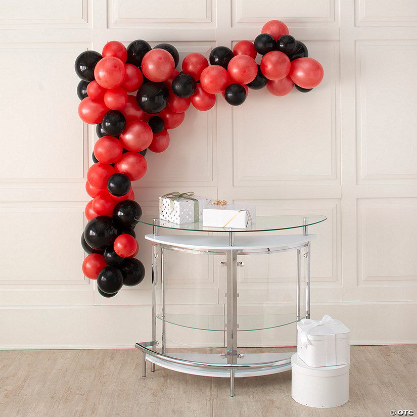 Red & Black Latex Balloon Garland Kit - 291 Pc. Image