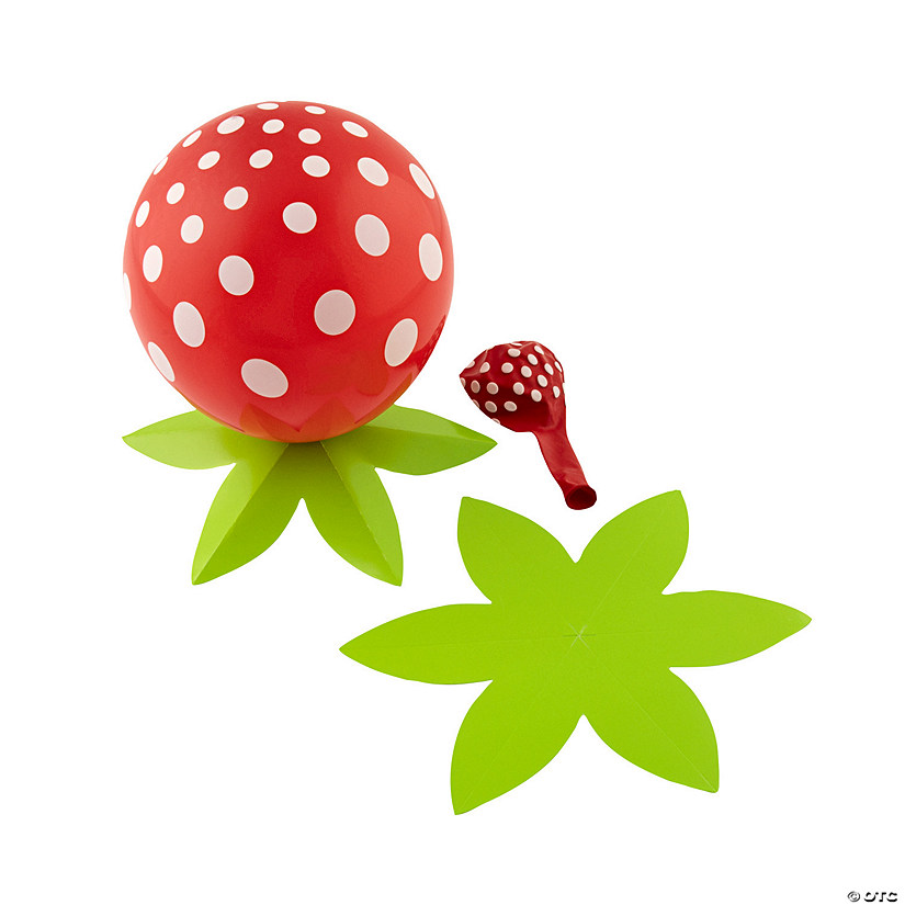 Red Berry Latex Balloons with Stems - 12 Pc. Image