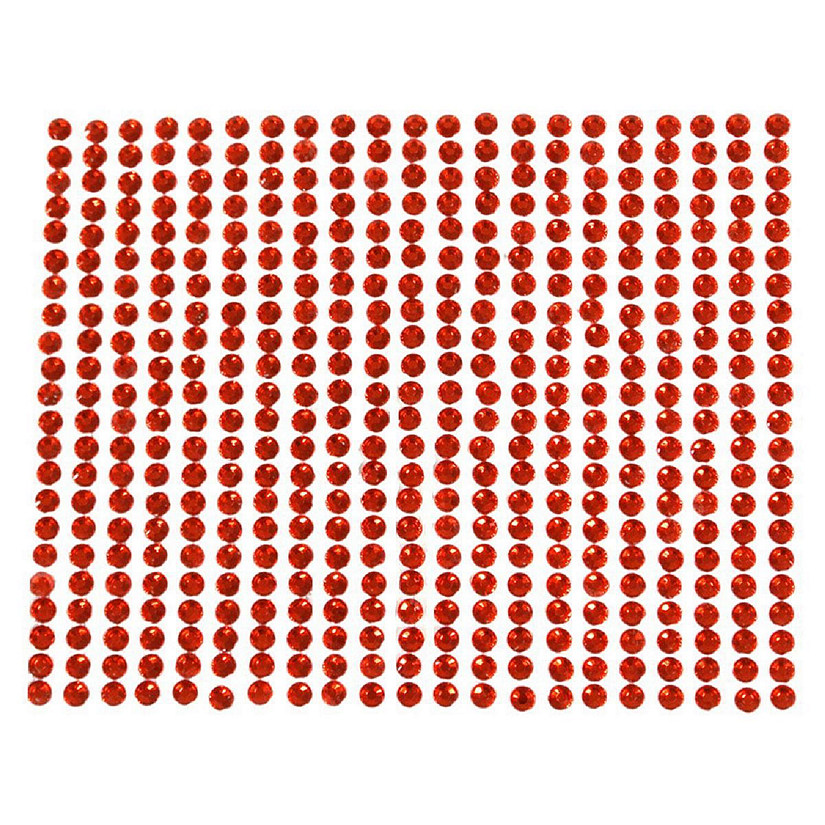 Red Crystal Diamond Sticker Adhesive Rhinestones, 846 pieces Image