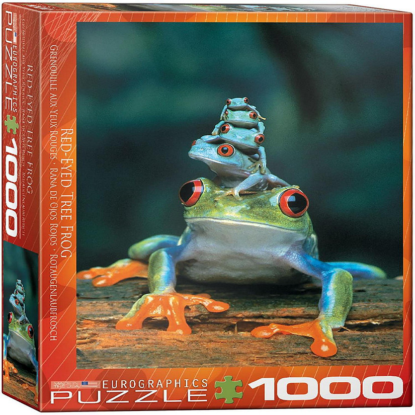 Red-Eyed Tree Frog 1000 Piece Jigsaw Puzzle Image