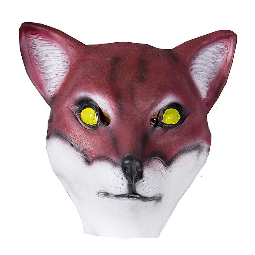 Red Fox Animal Full Face Adult Costume Mask Image