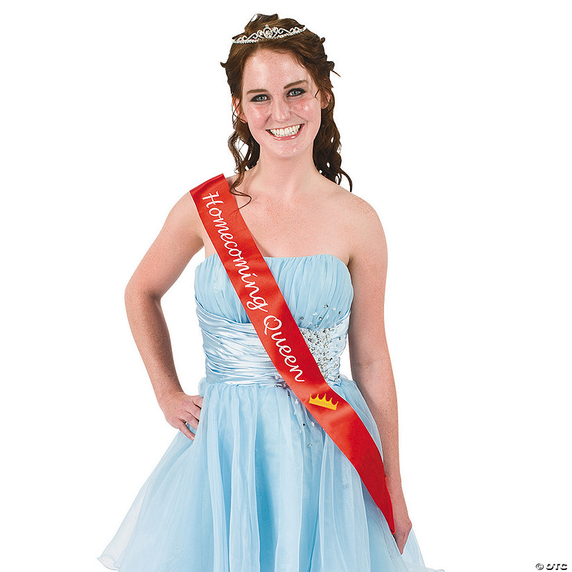 Red Homecoming Queen Sash Image