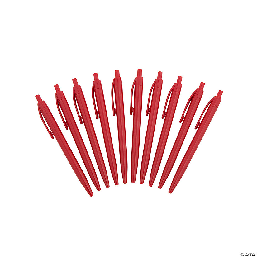 Red Retractable Pens - 24 Pc. Image